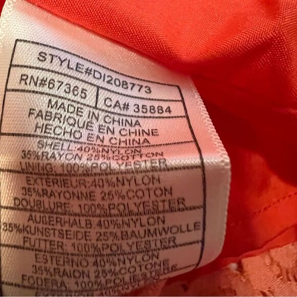 BB Dakota RSVP Pink & Coral Lace Dress Women's Size 0 - Picture 15 of 15